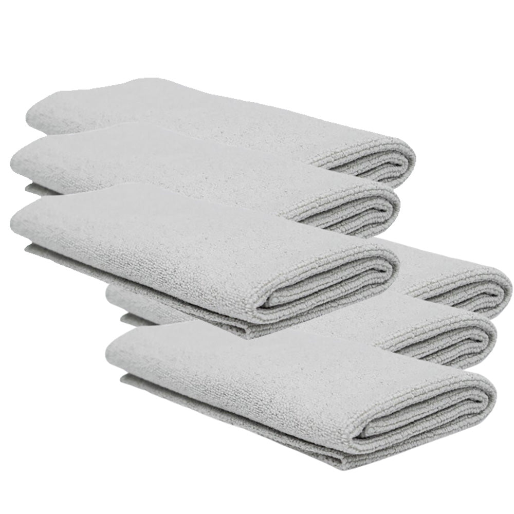 Thick Edgeless Microfiber Towel, Gray