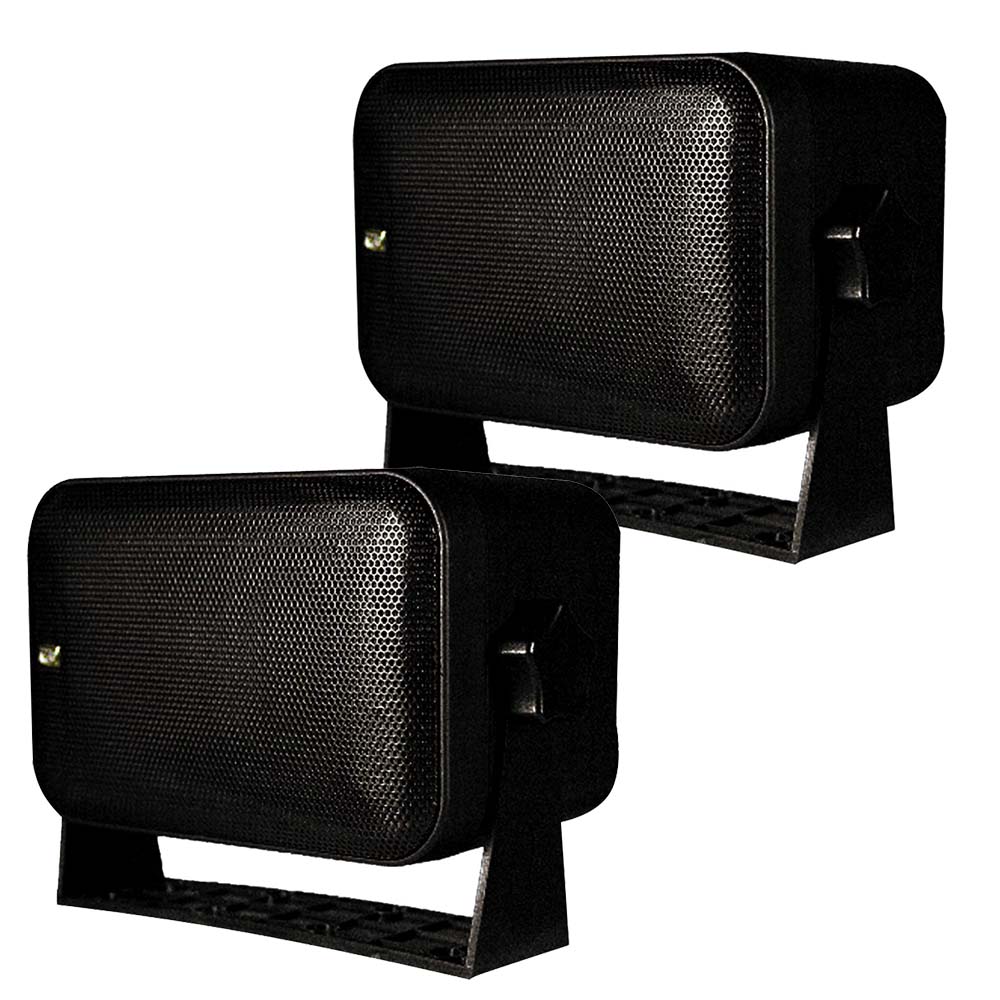 PolyPlanar Box Speakers Pair Black MA9060B – El Capitan Marine