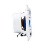 KICKER KM60 6.5" Marine Coaxial Speakers w/1/2" Tweeters - 4 OHM - White w/RGB LEDs [51KM604WL]
