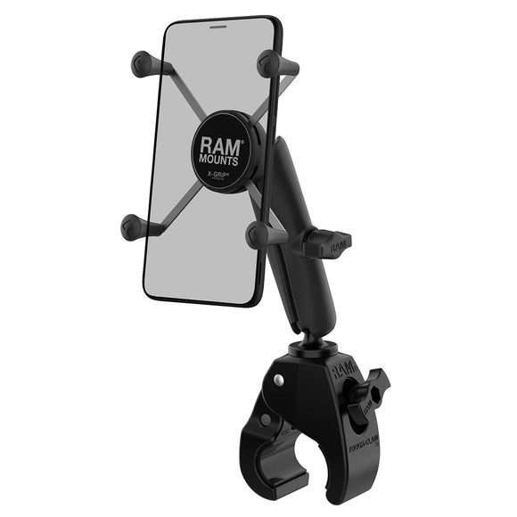 RAM Mount RAM X-Grip Large Phone Mount w/Tough-Claw Medium Clamp Base - Long [RAM-B-404-C-UN10U]