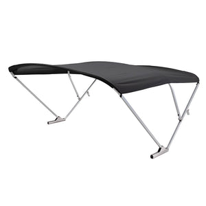 SureShade Power Bimini - Clear Anodized Frame - Black Fabric [2024050714]