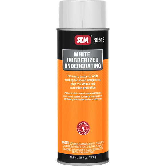 SEM Rubberized Undercoating - 24oz Aerosol Can - White [39513]