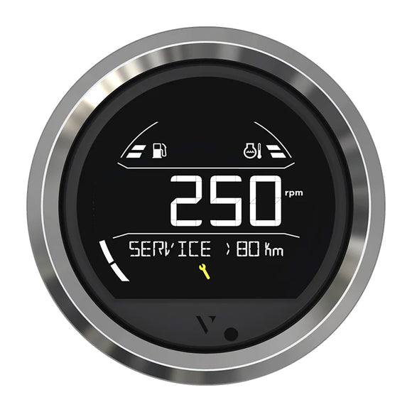 Veratron VL Digital 85 w/Triangular Chrome Bezel [B00205803]