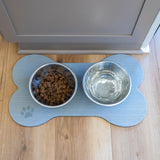 SeaDek Dog Bowl Mat - Storm Grey/Black - Large - 16.5" x 29.5" [63207-90837]