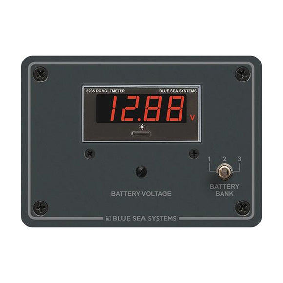 Panel de voltímetro digital de CC Blue Sea 8051 [8051]