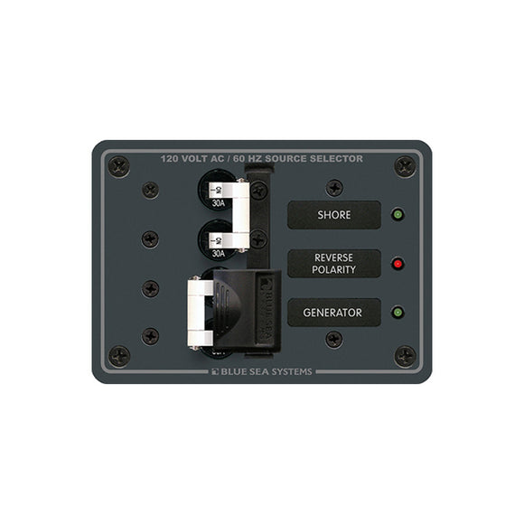 Blue Sea 8032 AC Toggle Source Selector 120V AC - 30AMP - Interruptores blancos [8032]