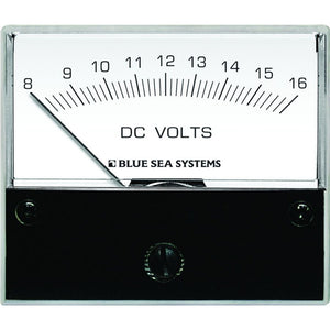 Voltímetro analógico de CC Blue Sea 8003 - Cara de 2-3/4", 8-16 voltios CC [8003]