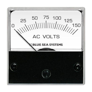 Blue Sea 8244 AC Microvoltímetro analógico - Cara de 2", 0-150 voltios AC [8244]