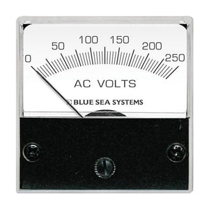 Blue Sea 8245 AC Microvoltímetro analógico - Cara de 2", 0-250 voltios AC [8245]