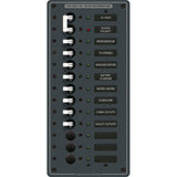 Blue Sea 8585 Panel de interruptores - CA principal + 11 posiciones (europeo) - Blanco [8585]