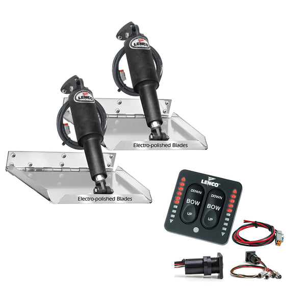 Lenco 18 x 14 Standard Performance Trim Tab Kit wLED Indicator Switch Kit  12V RT18X14I – El Capitan Marine  Fishing Center