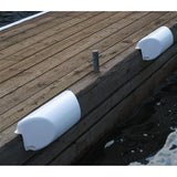 Parachoques Dock Edge Dolphin Dockside 7" x 16" Recto - Blanco [1060-WF]