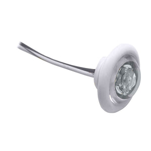 Innovadora iluminación LED de mamparo/Livewell "The Shortie" LED blanco con ojal blanco [011-5540-7]