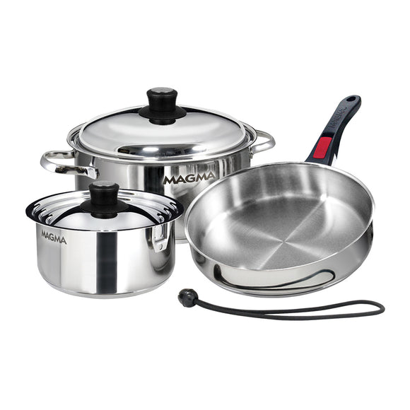 Magma 7 Piece Induction Cookware Set - Stainless Steel [A10-362-IND]