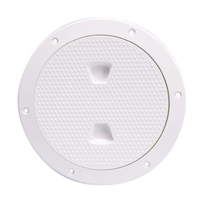 Beckson 6" Antideslizante Placa de cubierta atornillable - Blanco [DP62-W]