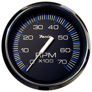 Faria Chesapeake Black 4" Tacómetro - 7000 RPM (Gas) (Todos los fuera de borda) [33718]