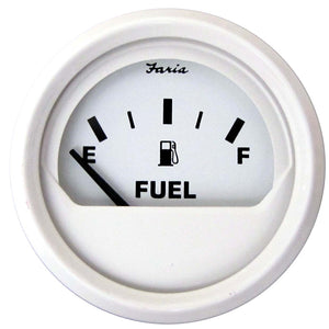 Medidor de nivel de combustible Faria Dress White 2" (E-1/2-F) [13101]