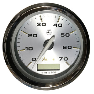 Faria Kronos Tacómetro de 4" con horómetro - 7,000 RPM (gasolina - fuera de borda) [39040]