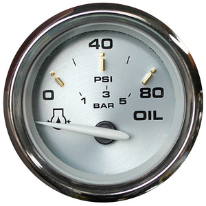 Manómetro de presión de aceite Faria Kronos de 2" - 80 PSI [19002]