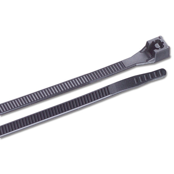 Ancor - Bridas con cremallera para cables estándar, color negro UV, 6