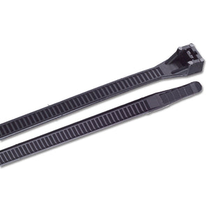 Ancor - Sujetadores con cremallera para cables de alta resistencia, color negro UV, 15", paquete de 100 [199260]
