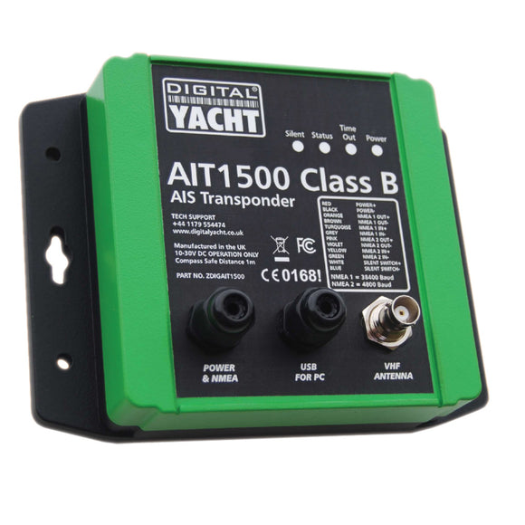 Digital Yacht AIT1500 Clase B Transpondedor AIS con GPS incorporado [ZDIGAIT1500]
