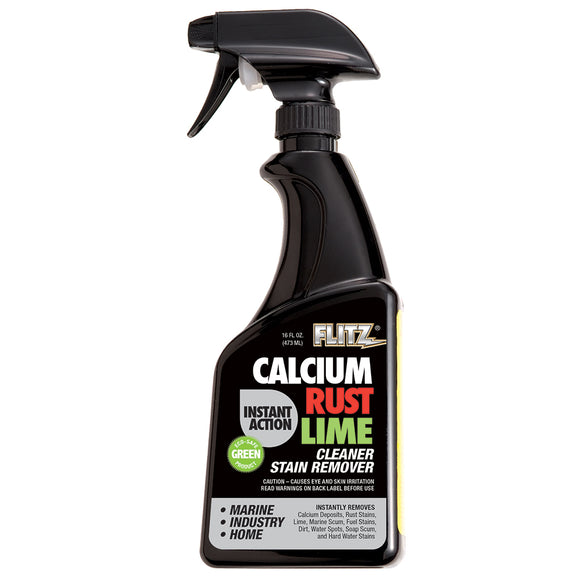 Flitz Instant Calcium, Rust & Lime Remover - Botella de spray de 16 oz [CR 01606]