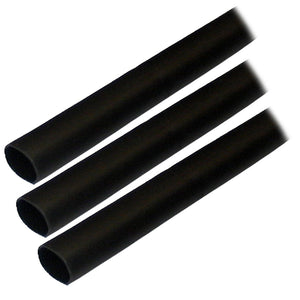 Tubo termorretráctil con revestimiento adhesivo Ancor (ALT) - 1/2" x 3" - Paquete de 3 - Negro [305103]