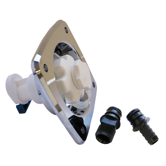 Regulador de presión de agua Jabsco - Montaje empotrado - Cromo - 45 psi [44412-2045]