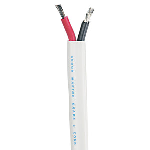 Cable dúplex estándar Ancor - Plano 18/2 AWG - 2 x 0,8 mm rojo/negro - 100' [121910]