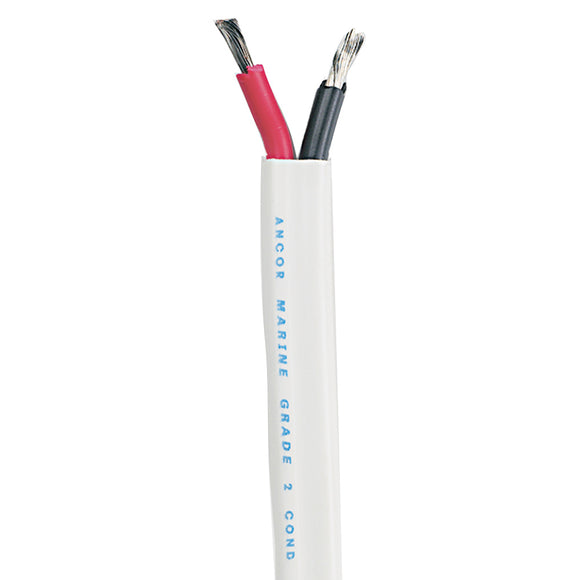 Cable dúplex estándar Ancor - Plano 6/2 AWG - 2 x 13 mm rojo/negro - 50' [120705]