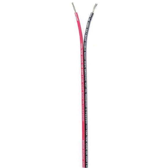 Cable Ribbon Bonded Ancor - 16/2 AWG - Rojo/Negro - Plano - 250' [153125]