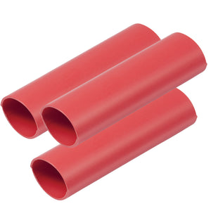 Tubo termorretráctil Ancor de pared gruesa - 3/4" x 12" - Paquete de 3 - Rojo [326624]