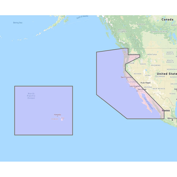 Furuno Costa oeste de EE. UU., Hawái Baja México - Gráfico vectorial, fotos satelitales de resolución estándar f/Baja México - Código de desbloqueo [MM3-VNA-024]