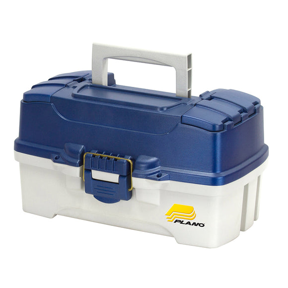 Plano 2-Tray Tackle Box w/Duel Top Access - Blue Metallic/Off White [620206]