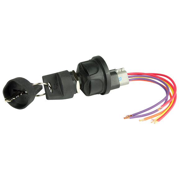 BEP 4-Position Sealed Nylon Ignition Switch - Accessory/OFF/Ignition  Accessory/Start [1001603]