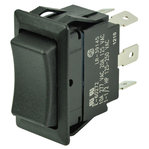 Interruptor basculante BEP DPDT - 12V/24V - (ENCENDIDO)/APAGADO/(ENCENDIDO) [1001713]