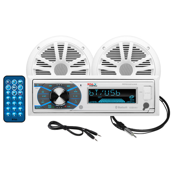 Paquete Boss Audio MCK632WB.6 con par de altavoces estéreo AM/FM de 6.5