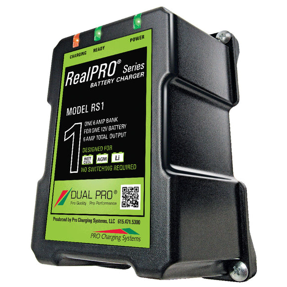 Cargador de batería de la serie Dual Pro RealPRO - 6A - 1 banco - 12V [RS1]