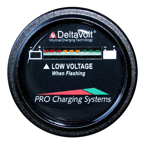 Medidor de combustible de batería Dual Pro - Compatible con DeltaView Link - Sistema de 12 V (batería de 1-12 V, baterías de 2-6 V) [BFGWOV12V]