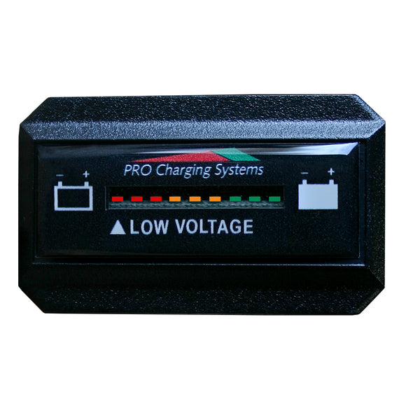 Indicador de combustible de batería Dual Pro - Compatible con DeltaView Link - Rectángulo - Sistema de 24 V (batería de 2-12 V, baterías de 4-6 V) [BFGWOVR24V]