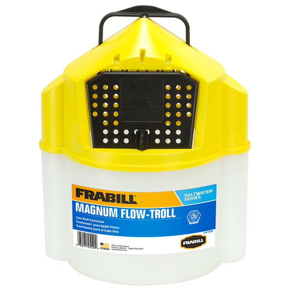 Frabill Magnum Flow Troll Shrimp Bucket 10 Quart 451205 – El