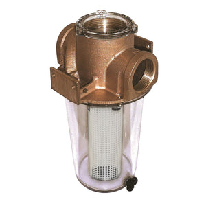 GROCO ARG-1500 Series Filtro de agua sin tratar de 1-1/2" con cesta de plástico no metálica [ARG-1500-P]