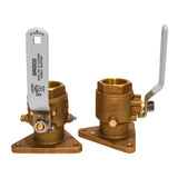 GROCO 1-1/2" Bronce Tri-Flange Ball Valve/Seacock [FBV-1500]