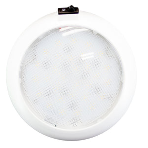 Innovative Lighting 5.5" Round Some Light - LED blanco/rojo con interruptor - Carcasa blanca [064-5140-7]