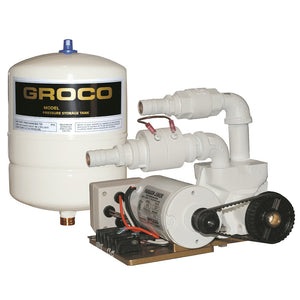 GROCO Paragon Junior 12v Sistema de presión de agua - Tanque de 1 galón - 7 GPM [PJR-A 12V]