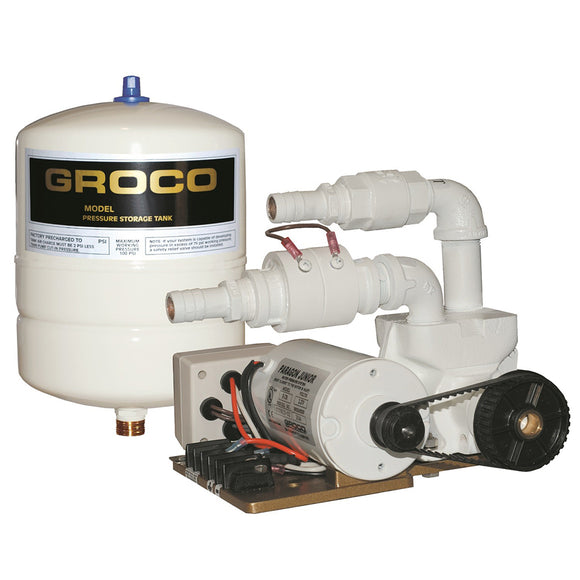 GROCO Paragon Junior 24v Sistema de presión de agua - Tanque de 1 galón - 7 GPM [PJR-A 24V]