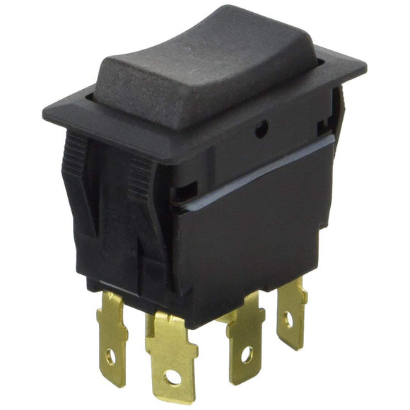 Cole Hersee Sealed Rocker Switch Non-Iluminated DPDT On-Off-On 6 Blade [58027-07-BP]