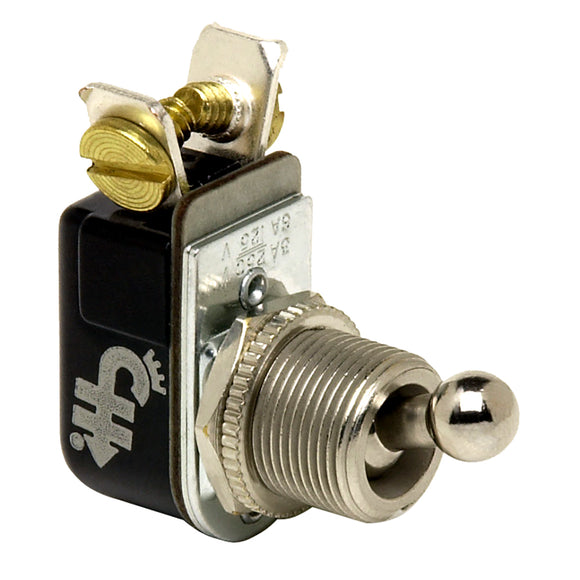 Cole Hersee Light Duty Toggle Switch SPST Off-On 2 Tornillo - Actuador tipo bola [M-493-BP]