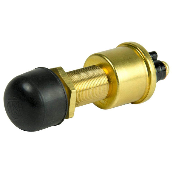 Cole Hersee Interruptor de botón de trabajo pesado con tapa de goma SPST Off-On 2 Tornillo - 35A [M-626-BP]